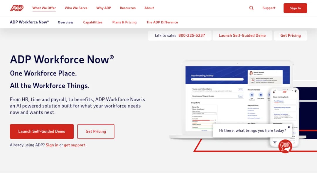 ADP Workforce Now® screenshot
