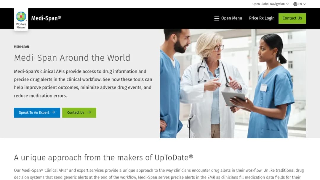 Wolters Kluwer Medi-Span® Around the World screenshot