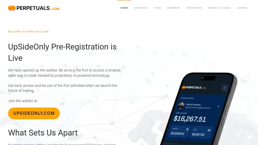 Perpetuals.com screenshot