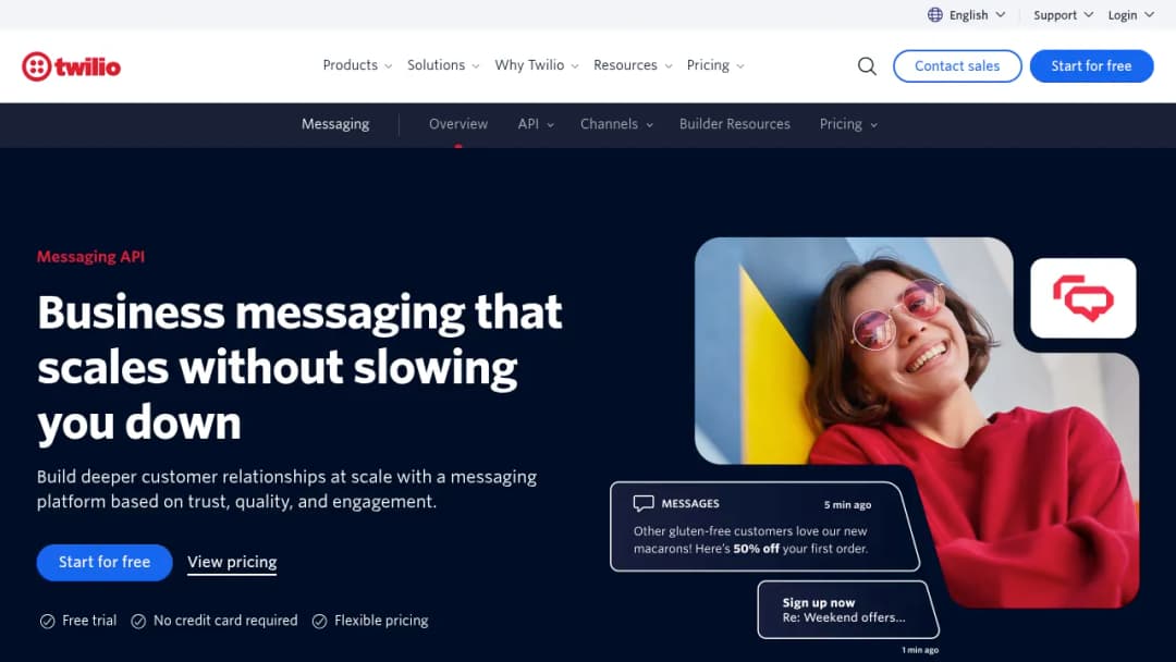 Twilio Messaging screenshot