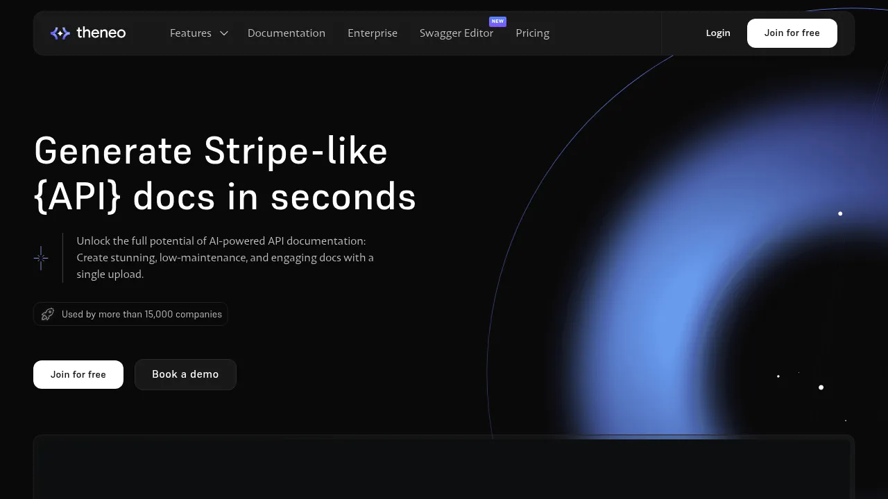 Theneo screenshot