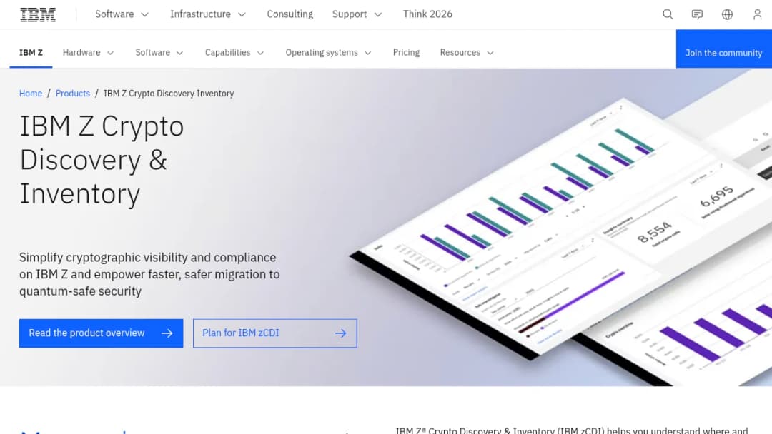 IBM Z Crypto Discovery Inventory screenshot