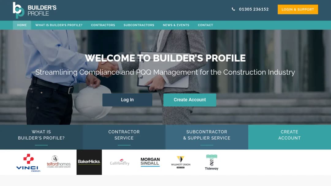 Builder's Profile screenshot