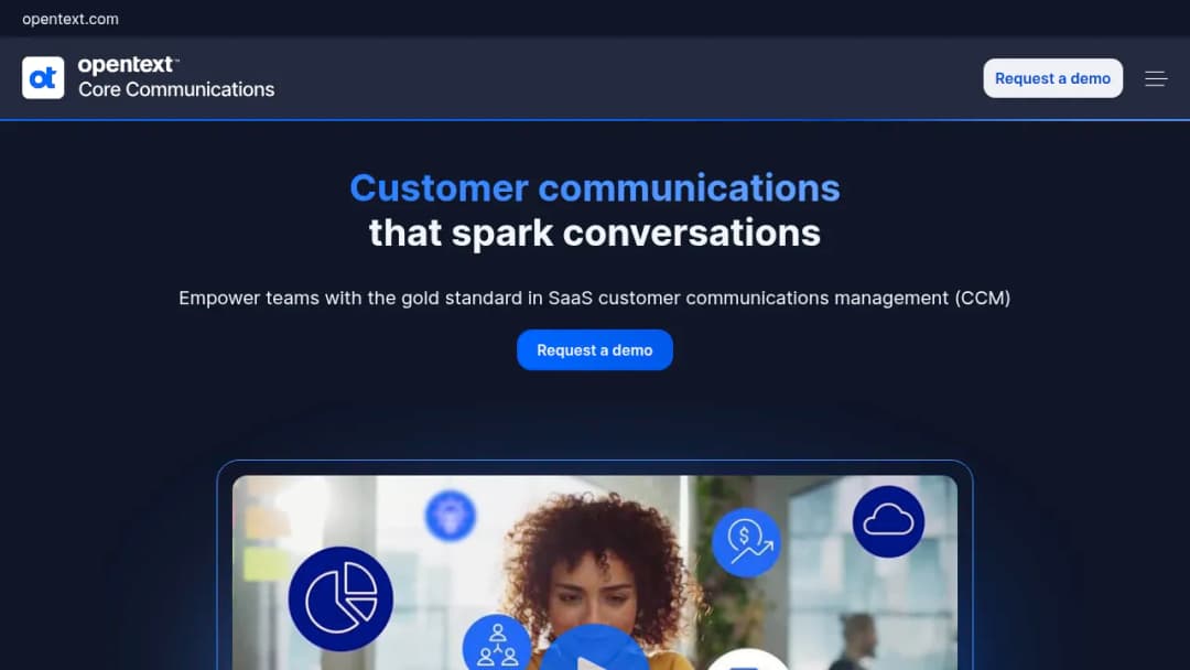 OpenText Core Communications screenshot