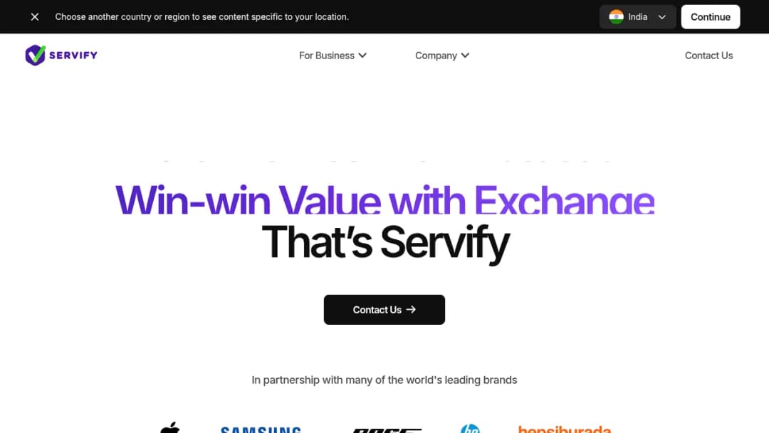 Servify screenshot