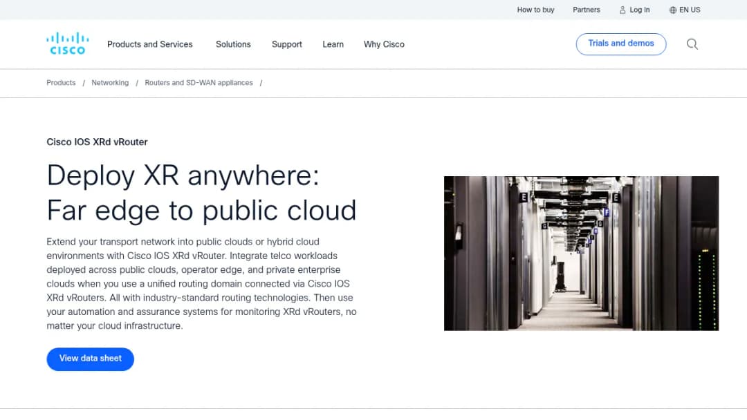 Cisco IOS XRd screenshot