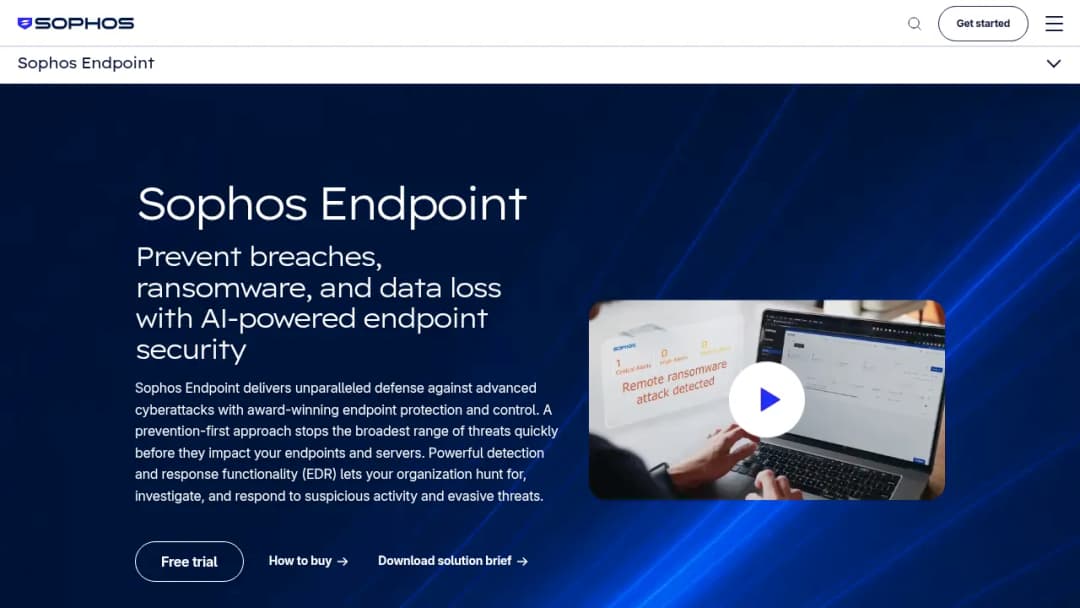 Sophos Intercept X screenshot