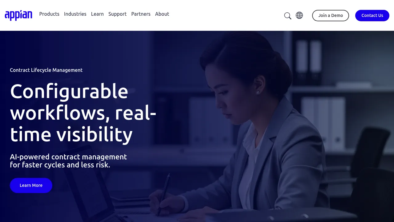 Appian Contract Lifecycle Management screenshot