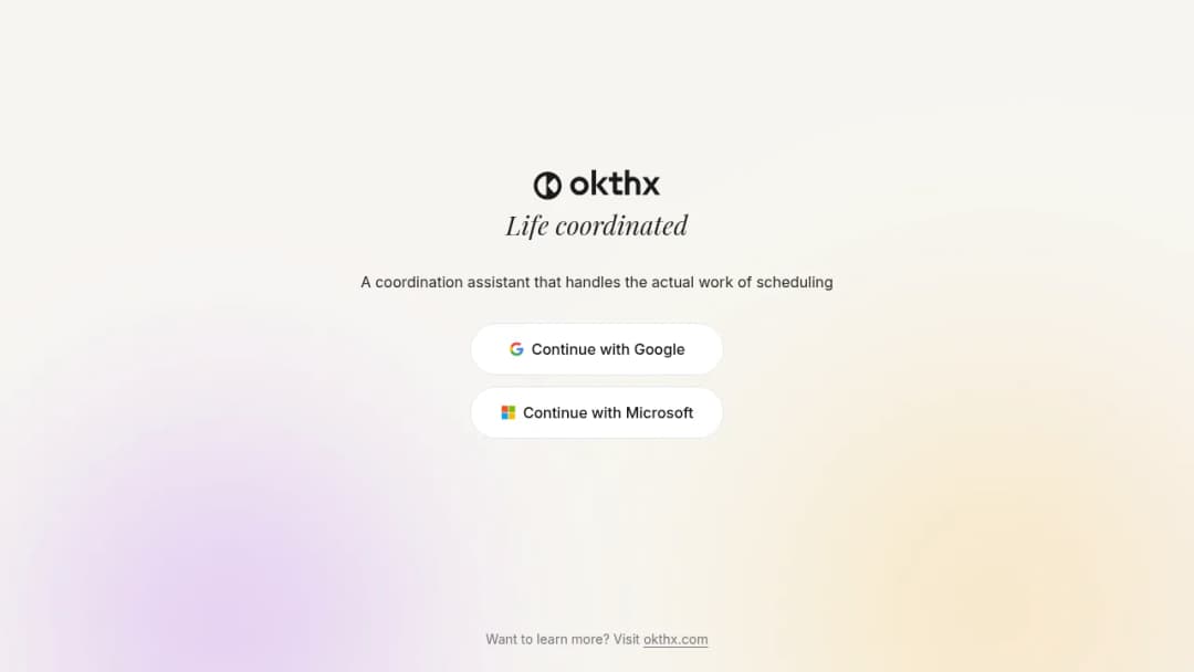 Okthx screenshot