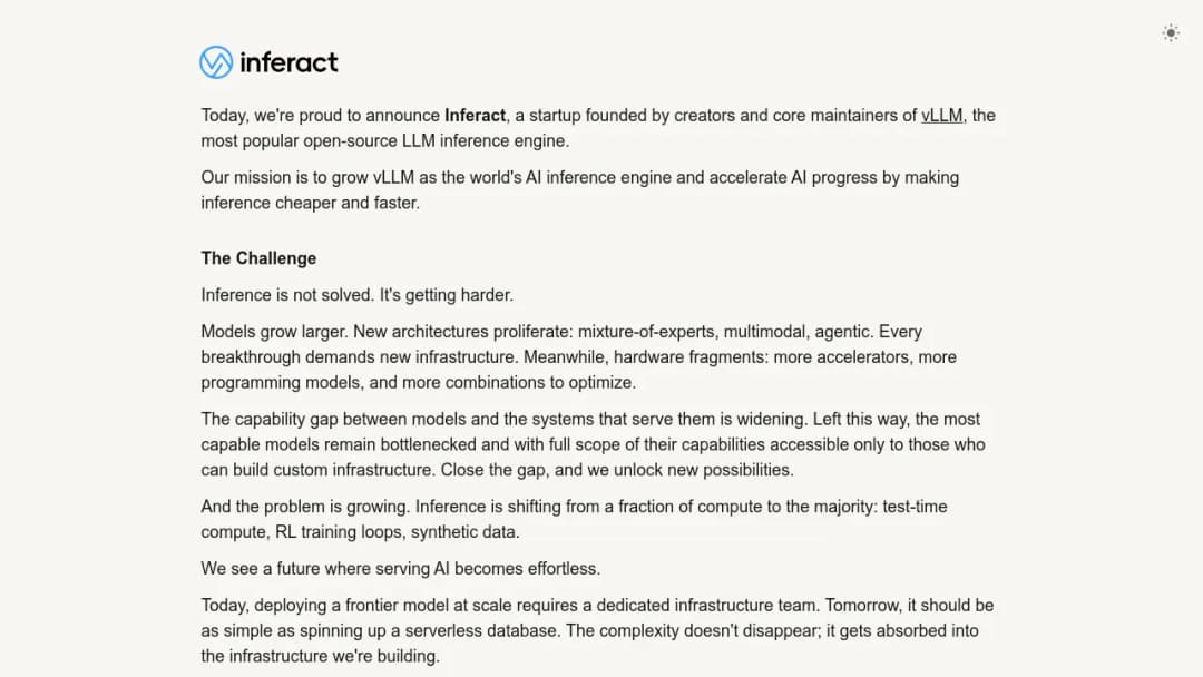 Inferact screenshot