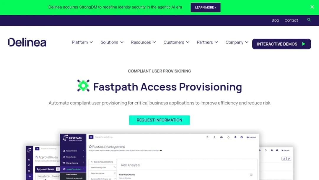 Delinea Fastpath Access Provisioning screenshot
