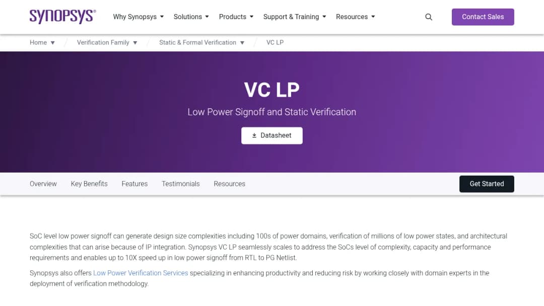 Synopsys VC LP screenshot