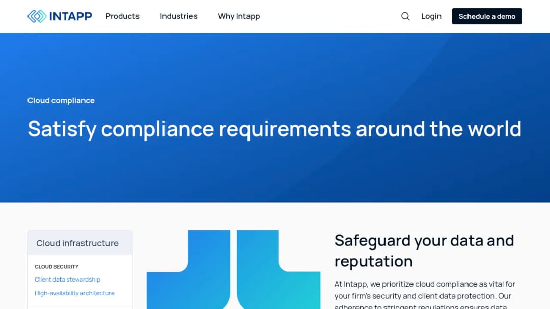 Intapp Compliance screenshot