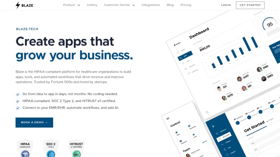 Blaze.tech screenshot