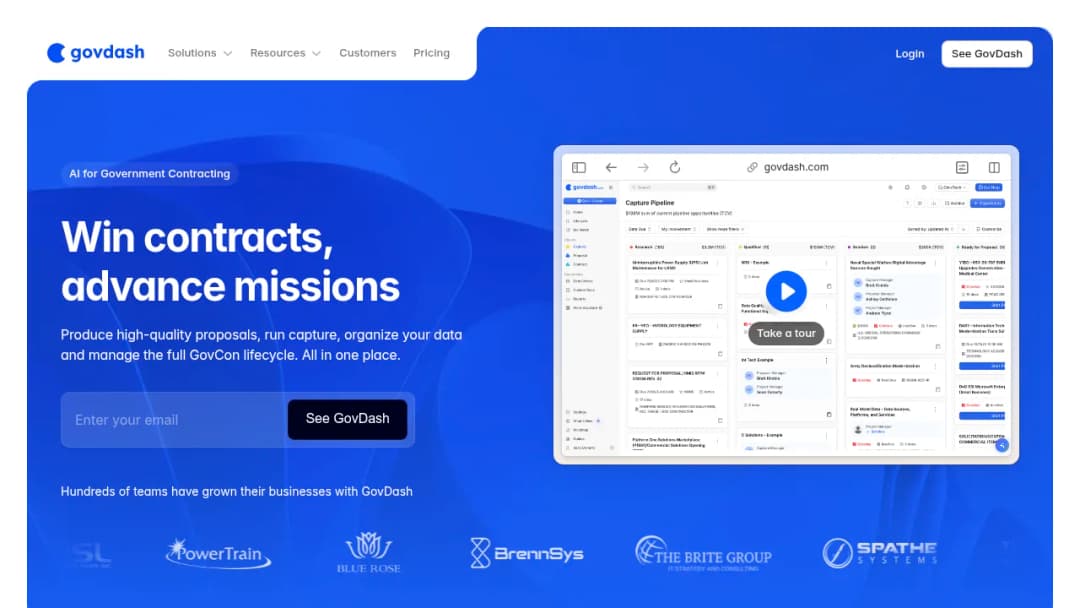 GovDash screenshot