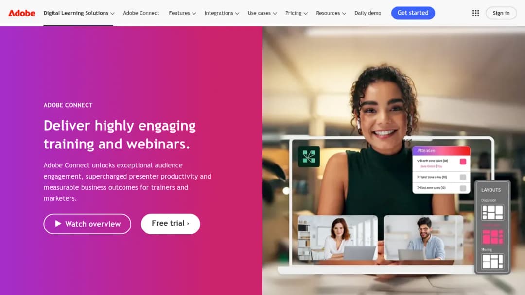 Adobe Connect screenshot
