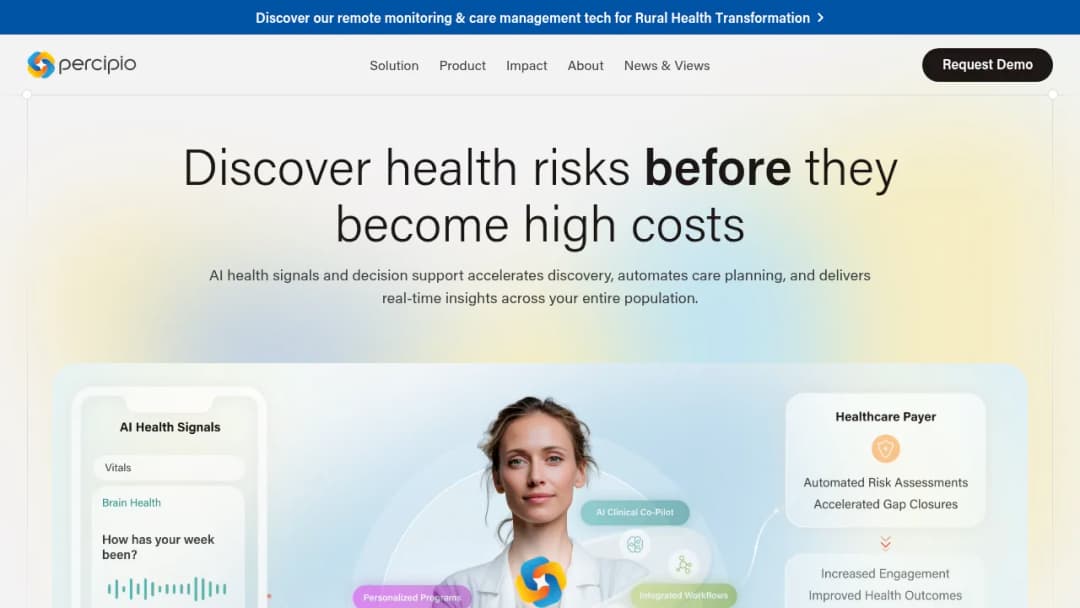 Percipio Health screenshot