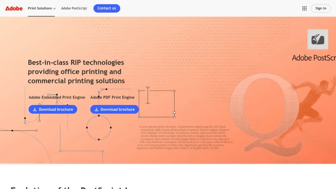 Adobe PostScript screenshot