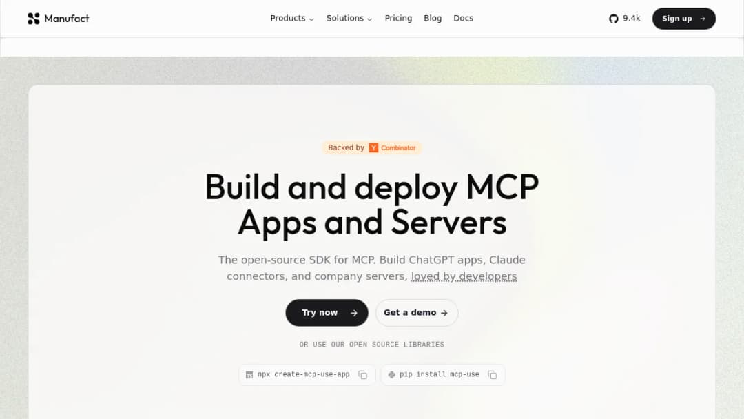 Manufact screenshot
