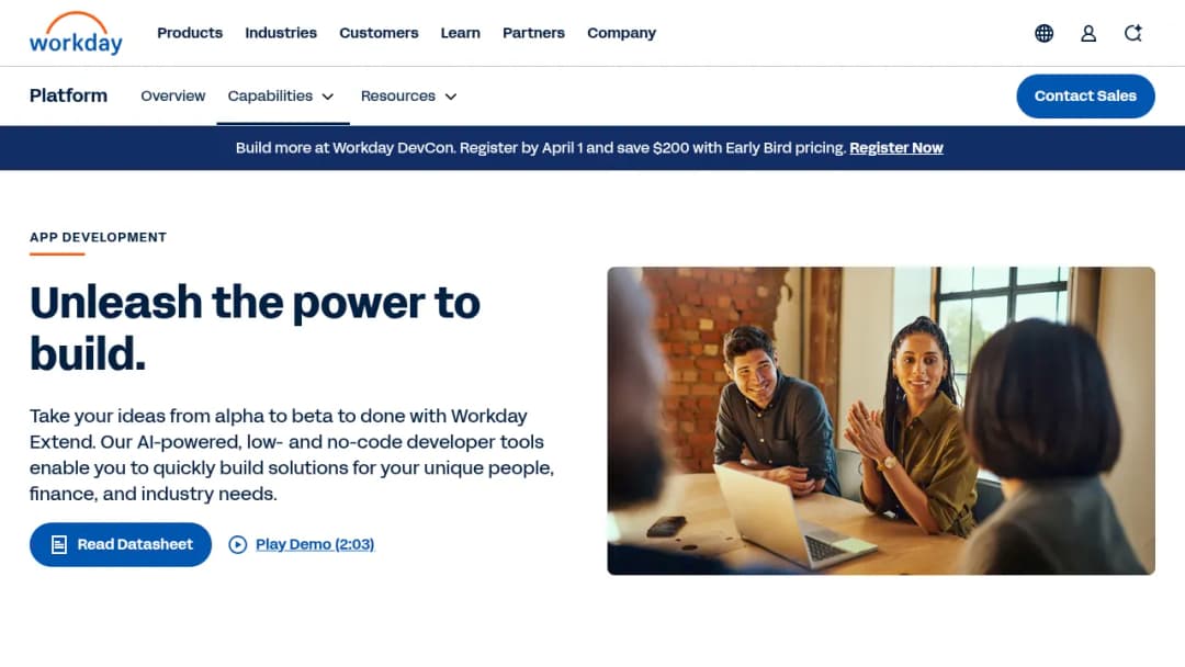 Workday Extend screenshot