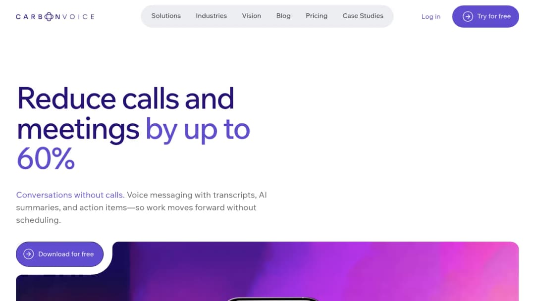 Carbon Voice screenshot
