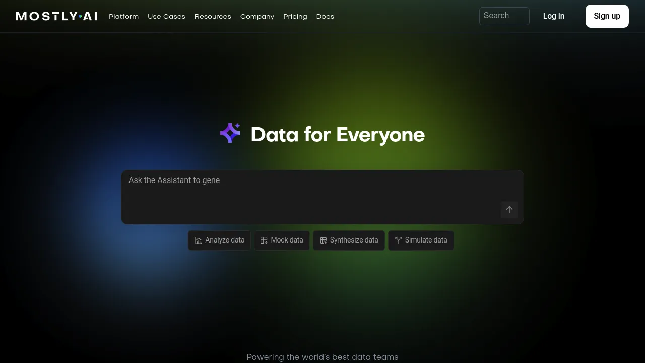 MOSTLY.AI screenshot