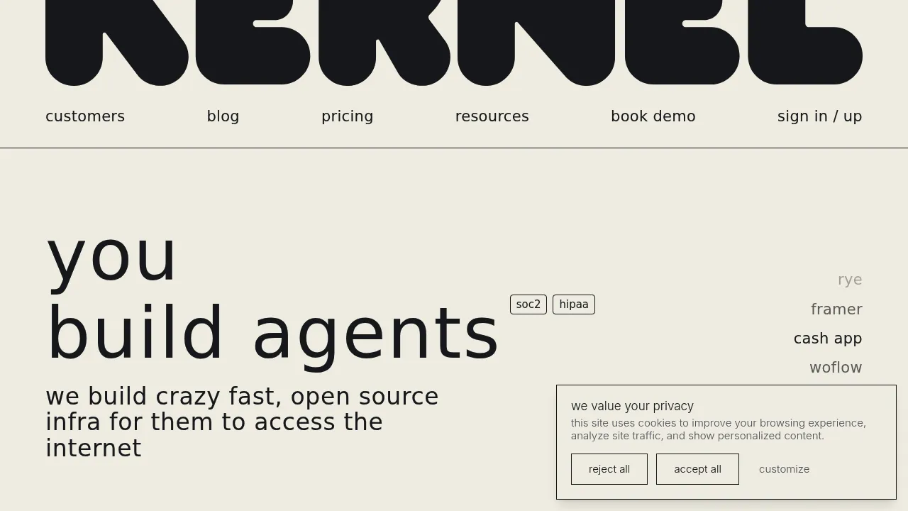 Kernel screenshot