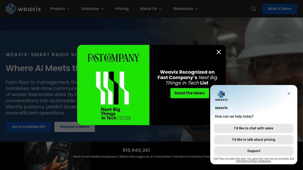 weavix screenshot