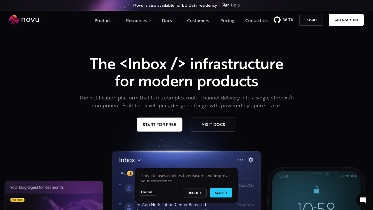Novu screenshot