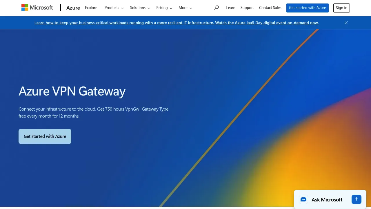 VPN Gateway screenshot