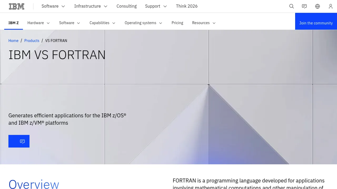 IBM Vs Fortran screenshot