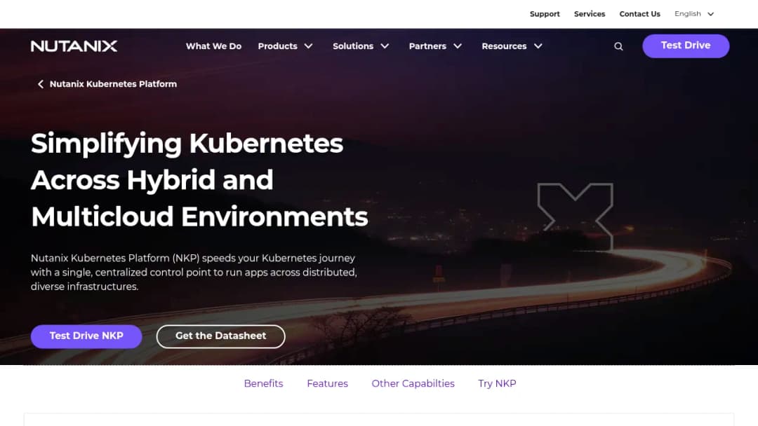 Nutanix Multicloud Kubernetes screenshot