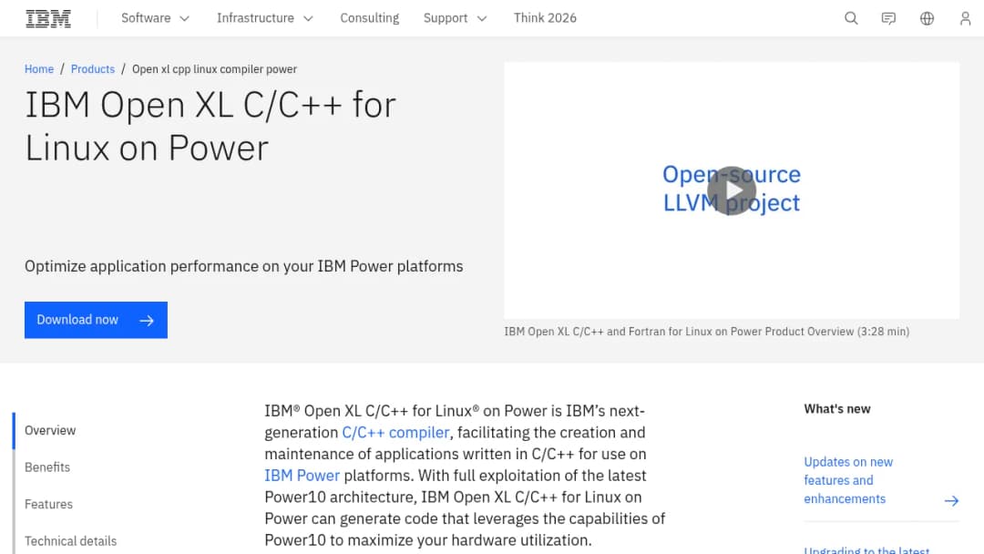 IBM Open Xl Cpp Linux Compiler Power screenshot
