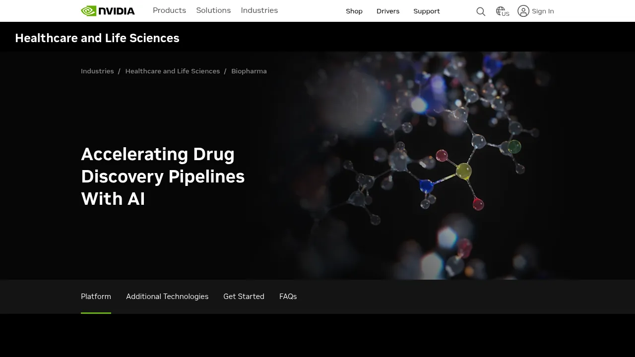 NVIDIA BioNeMo screenshot