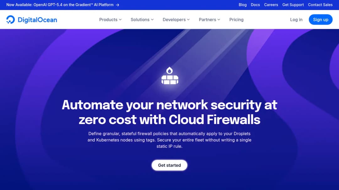DigitalOcean Cloud Firewalls screenshot
