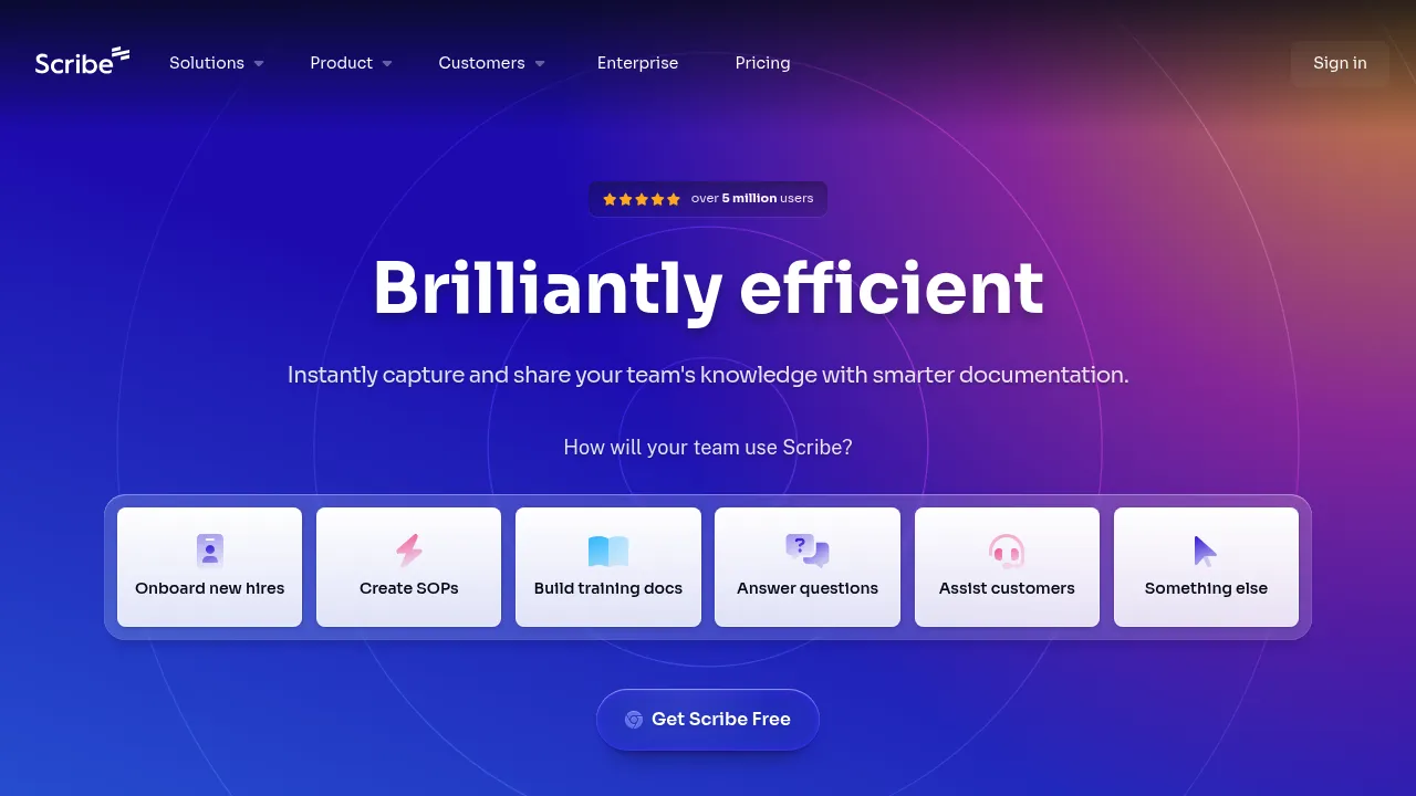 Scribe screenshot