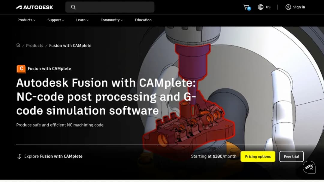 Autodesk CAMplete TruePath screenshot