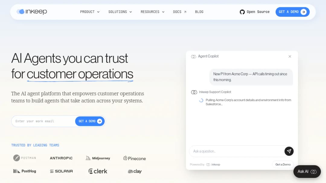 Inkeep screenshot