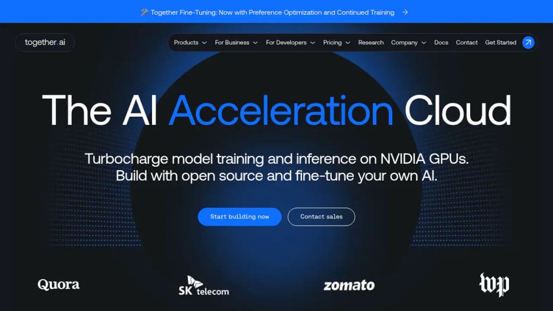 Together AI screenshot