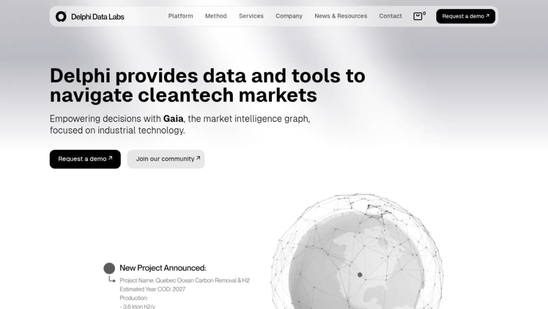 Delphi Data Labs screenshot