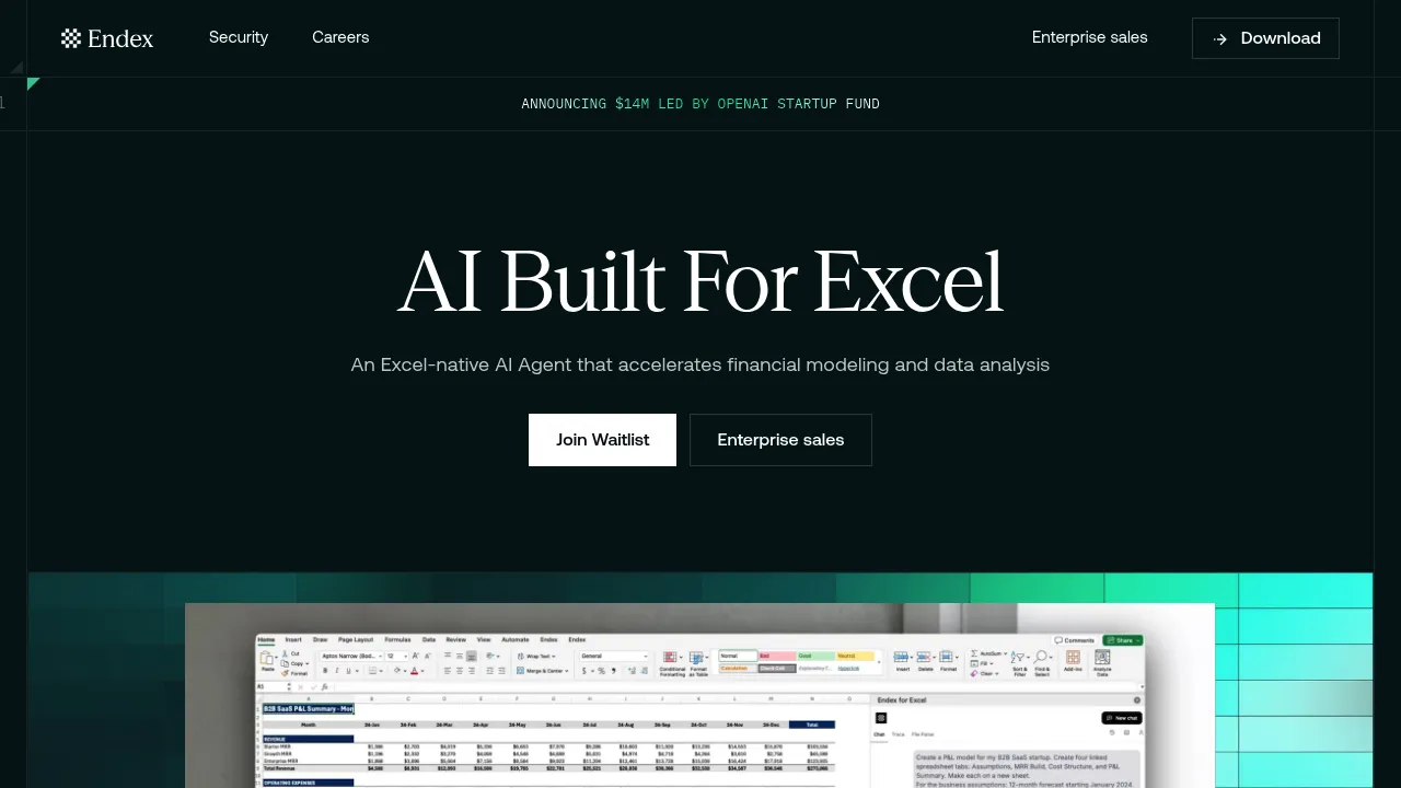 Endex screenshot