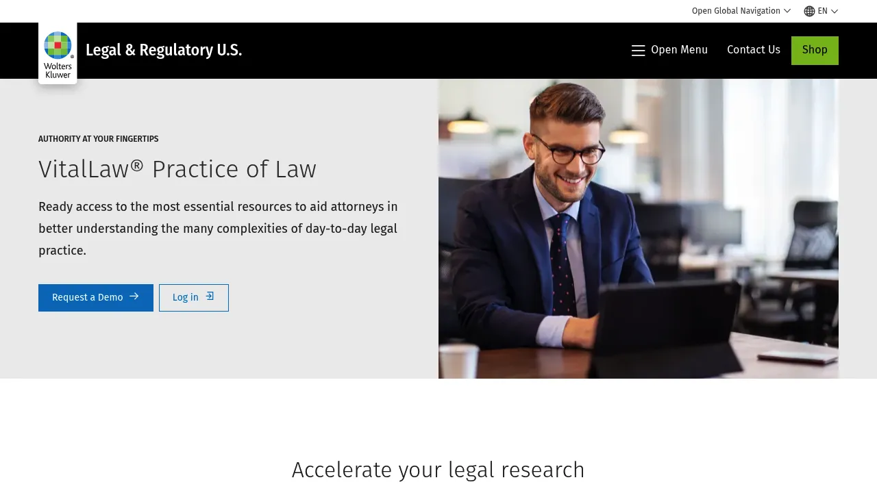 Wolters Kluwer VitalLaw® Practice of Law screenshot