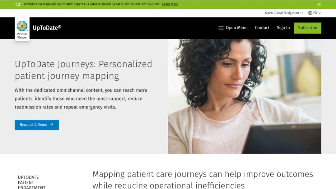 Wolters Kluwer UpToDate® Journeys screenshot
