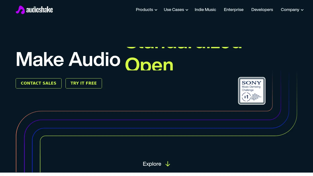 AudioShake screenshot