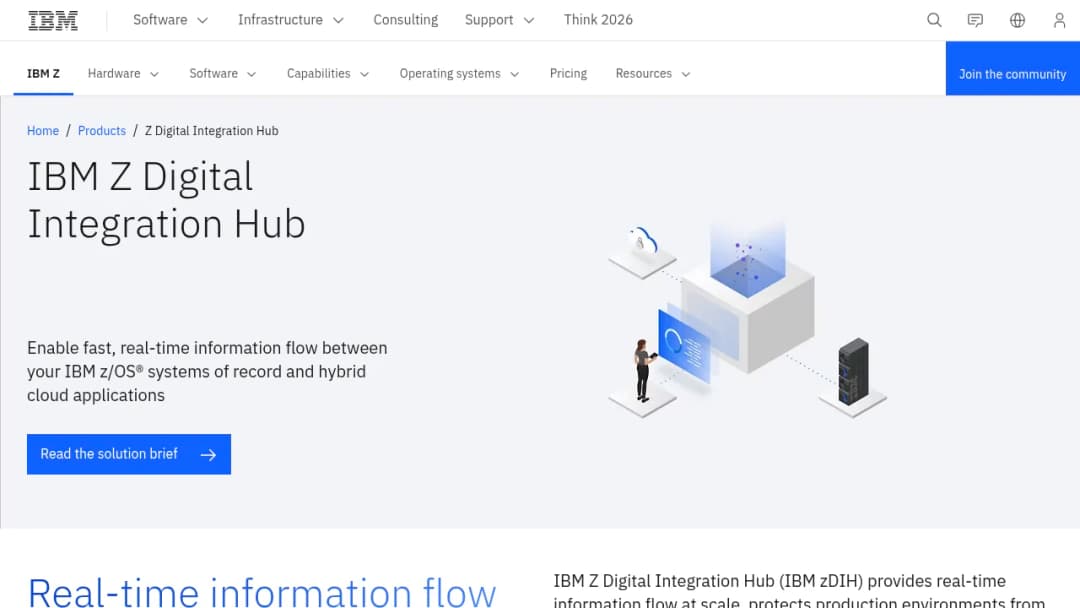 IBM Z Digital Integration Hub screenshot