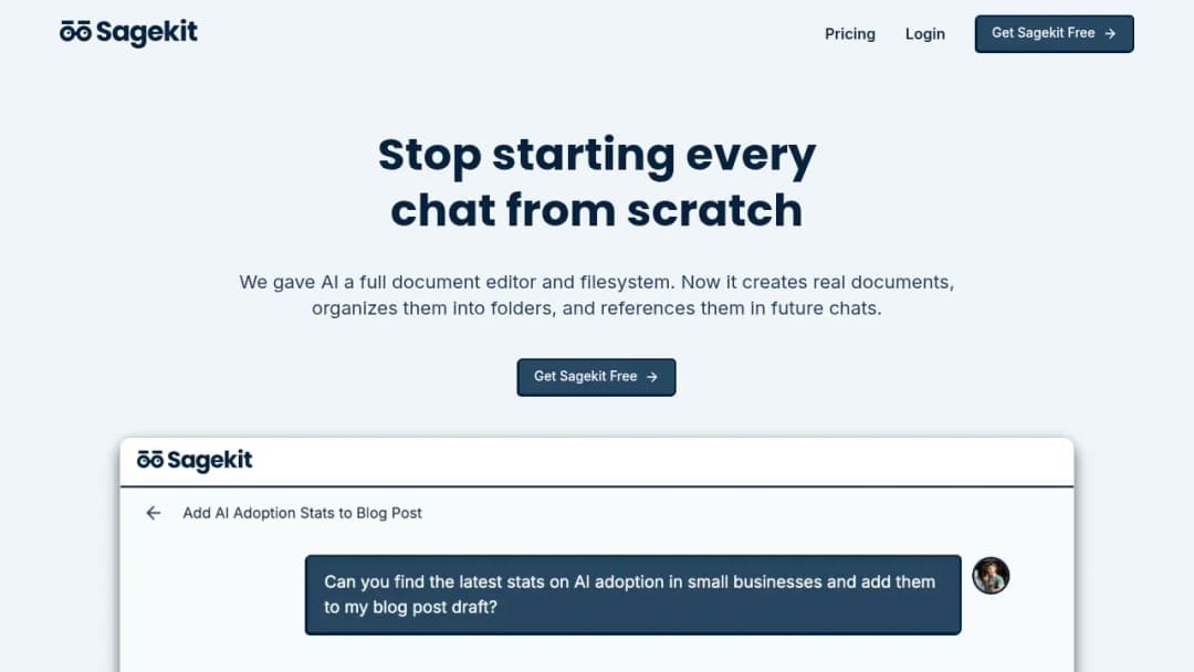 Sagekit screenshot