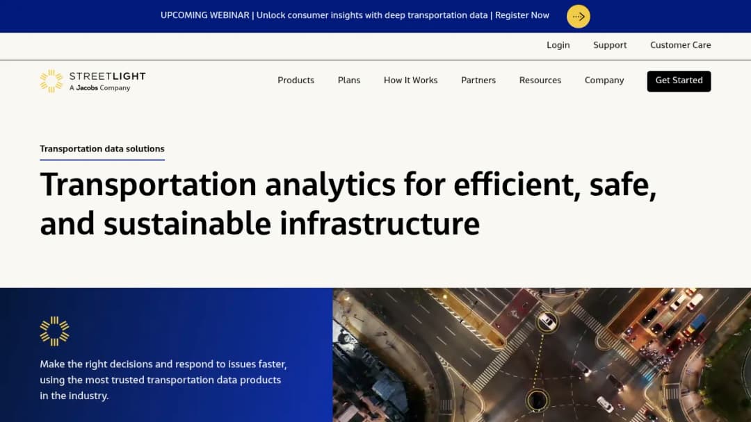 StreetLight Data screenshot