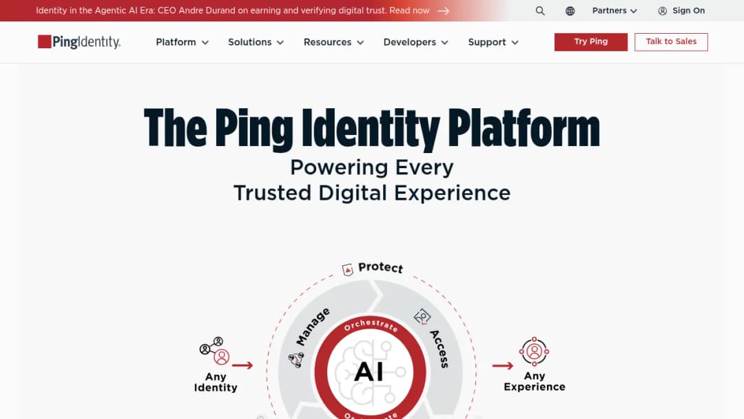 Ping Identity PingOne screenshot