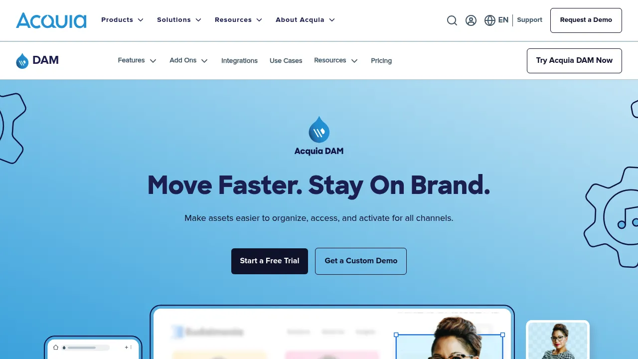 Acquia DAM screenshot