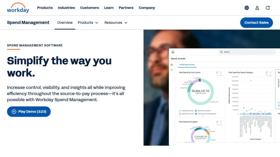Workday Spend Management screenshot